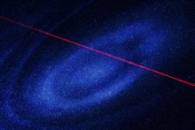 laser beam in space